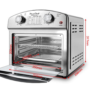 English Elm 12.5 Quart Stainless Steel Countertop Convection Oven with Seven Cooking Modes 1500W W1002P292361