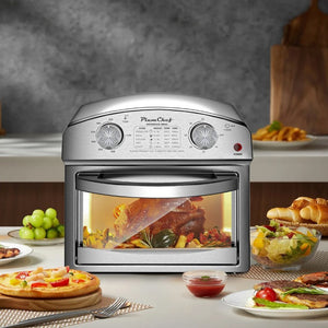 English Elm 12.5 Quart Stainless Steel Countertop Convection Oven with Seven Cooking Modes 1500W W1002P292361