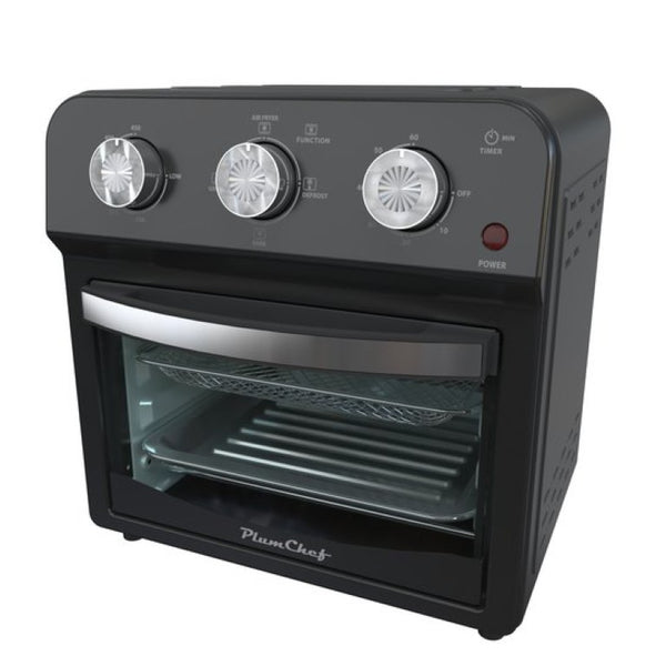 English Elm 12.5 Quart Stainless Steel Air Fryer Oven with 7 Functions Roast Bake Grill W1002P292366