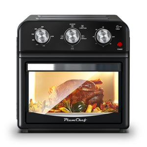 English Elm 12.5 Quart Stainless Steel Air Fryer Oven with 7 Functions Roast Bake Grill W1002P292366