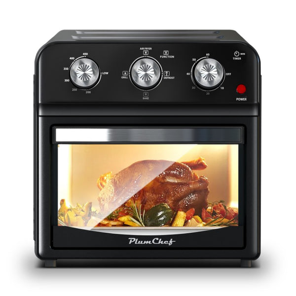 English Elm 12.5 Quart Stainless Steel Air Fryer Oven with 7 Functions Roast Bake Grill W1002P292366
