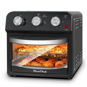 English Elm 12.5 Quart Stainless Steel Air Fryer Oven with 7 Functions Roast Bake Grill W1002P292366