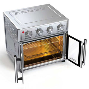 English Elm Plumchef 26Qt French Door Convection Toaster Oven with Air Fry 7 Functions 1700W W1002P401504