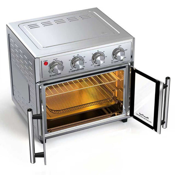 English Elm Plumchef 26Qt French Door Convection Toaster Oven with Air Fry 7 Functions 1700W W1002P401504