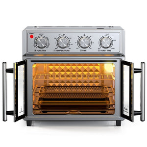 English Elm Plumchef 26Qt French Door Convection Toaster Oven with Air Fry 7 Functions 1700W W1002P401504