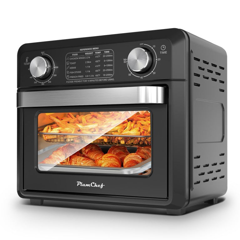 English Elm Same Compact 11Qt Air Fryer Toaster Oven with 8 Functions and 360 Degree Hot Circulation W1002P415279