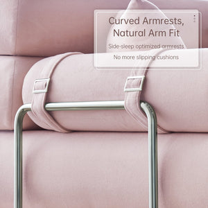 English Elm Convertible L-shaped Sectional Sleeper Sofa in Pet Friendly Chenille for Living Room Pink W1002P513628