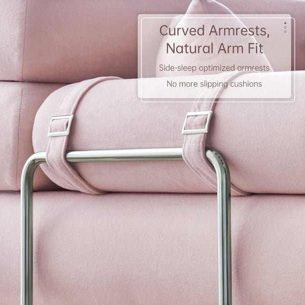 English Elm Convertible L-shaped Sectional Sleeper Sofa in Pet Friendly Chenille for Living Room Pink W1002P513628