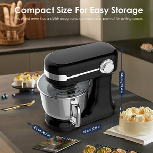 English Elm Plum Chef Tilt-Head Stand Mixer 5.5 Quart 12 Speed with Stainless Bowl and Attachments W1002P525754
