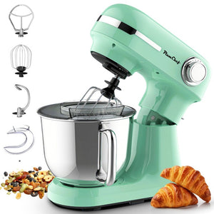 English Elm 5.5Qt/4.5Qt Dual Bowl Stand Mixer 12 Speed Tilt Head 350W Planetary Action Mint W1002P525768