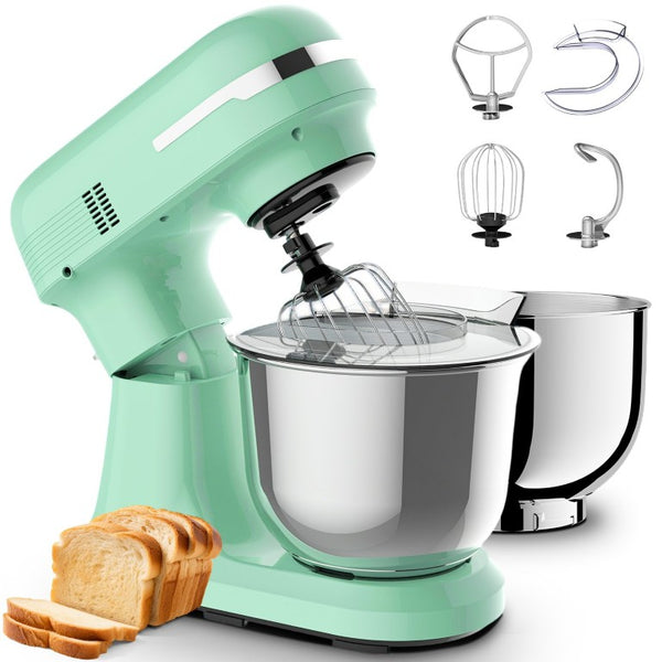 English Elm 5.5Qt/4.5Qt Dual Bowl Stand Mixer 12 Speed Tilt Head 350W Planetary Action Mint W1002P525768
