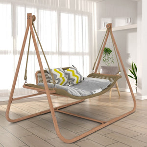 English Elm W2707p184379 Freestanding Double Egg Swing Chair PE Rattan Loveseat Patio Lounge W1002P567226