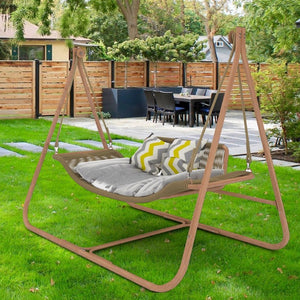 English Elm W2707p184379 Freestanding Double Egg Swing Chair PE Rattan Loveseat Patio Lounge W1002P567226