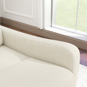 English Elm Manual Swivel Recliner with 360 Rotation Velvet Upholstery Nursery or Living Room Glider Beige W1028P463109