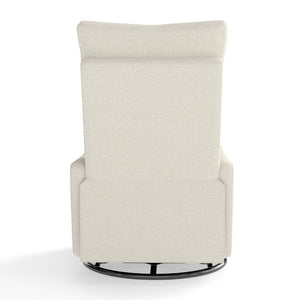 English Elm Manual Swivel Recliner with 360 Rotation Velvet Upholstery Nursery or Living Room Glider Beige W1028P463109