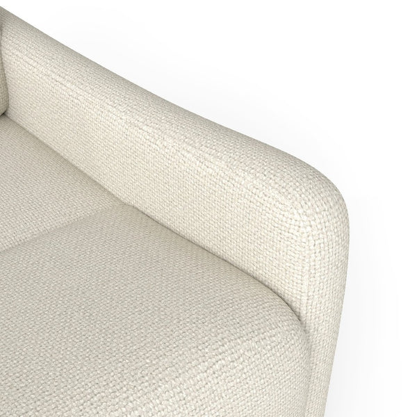 English Elm Manual Swivel Recliner with 360 Rotation Velvet Upholstery Nursery or Living Room Glider Beige W1028P463109
