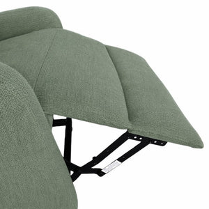 English Elm Power Lift Recliner Chair with Velvet Cushioning and Remote for Senior Living Room Dark Green W1028P551364