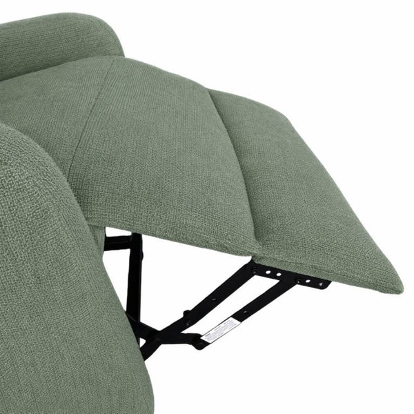 English Elm Power Lift Recliner Chair with Velvet Cushioning and Remote for Senior Living Room Dark Green W1028P551364
