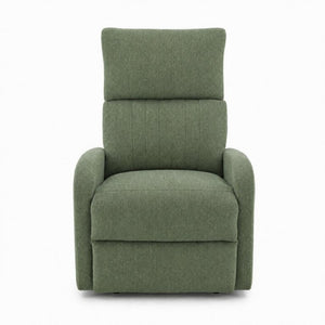 English Elm Power Lift Recliner Chair with Velvet Cushioning and Remote for Senior Living Room Dark Green W1028P551364