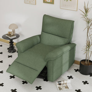 English Elm Wall Hugger Power Recliner Velvet Armchair with USB Charging for Small Spaces W1028S00064