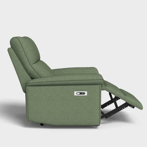 English Elm Wall Hugger Power Recliner Velvet Armchair with USB Charging for Small Spaces W1028S00064