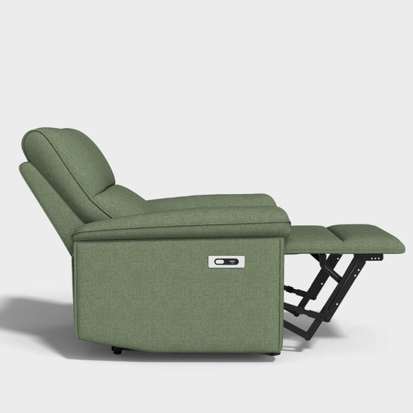 English Elm Wall Hugger Power Recliner Velvet Armchair with USB Charging for Small Spaces W1028S00064