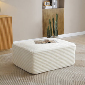 English Elm 105 Inch Modular Corduroy Sectional with Deep Cloud Cushions for Modern Living Rooms W1117S00494