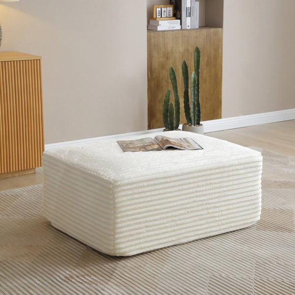 English Elm 105 Inch Modular Corduroy Sectional with Deep Cloud Cushions for Modern Living Rooms W1117S00494
