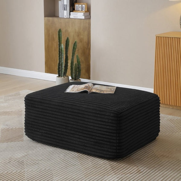 English Elm 105 Inch Modular L-Shape Sectional in Corduroy Deep Seat Cloud Sofa for Living Room W1117S00495