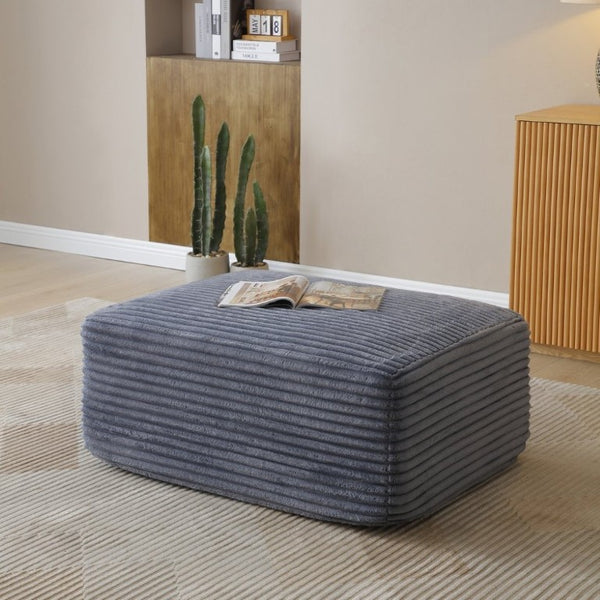 English Elm 105 Inch Modular Cloud Sectional with Deep Corduroy Cushions for Relaxed Living Spaces W1117S00497