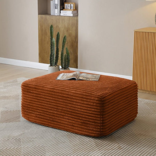 English Elm 105 Inch Oversized Corduroy Modular Sectional with Deep Cushions for Lounge Living W1117S00499