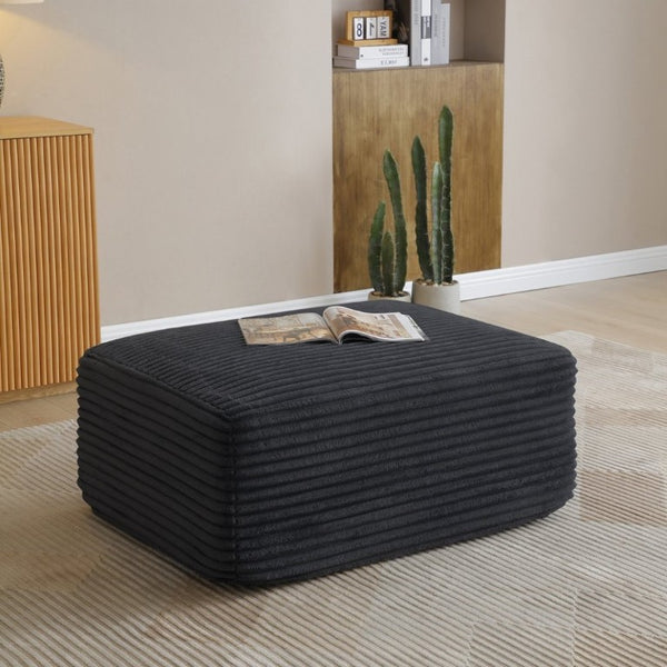 English Elm 105 Inch Modular Cloud Sectional Deep Seat Corduroy Sofa for Living Room Lounging W1117S00501