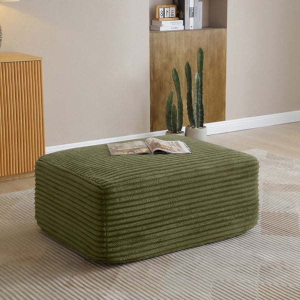 English Elm 105 Inch Modular Cloud Sectional Sofa Deep Seat Corduroy Upholstered Living Room Couch W1117S00502