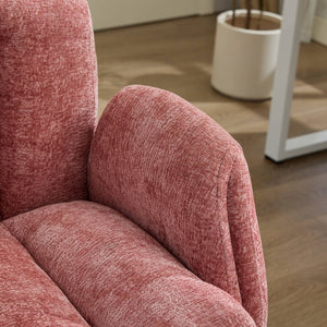 English Elm Modern Chenille Swivel Task Chair with Cushioned Seat for Vanity and Home Office W1143P453736