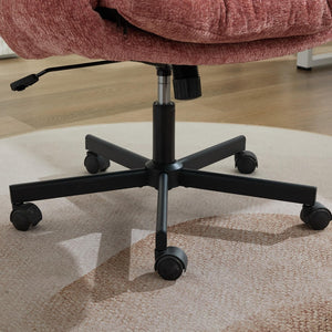 English Elm Modern Chenille Swivel Task Chair with Cushioned Seat for Vanity and Home Office W1143P453736