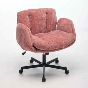 English Elm Modern Chenille Swivel Task Chair with Cushioned Seat for Vanity and Home Office W1143P453736