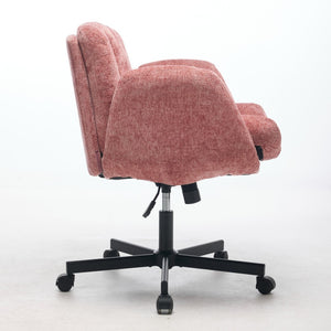 English Elm Modern Chenille Swivel Task Chair with Cushioned Seat for Vanity and Home Office W1143P453736