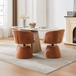 English Elm Adjustable Swivel Barstool Plush Chenille Bucket Seat Gas Lift for Kitchen or Vanity W1143P460576