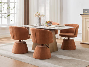 English Elm Adjustable Swivel Barstool Plush Chenille Bucket Seat Gas Lift for Kitchen or Vanity W1143P460576