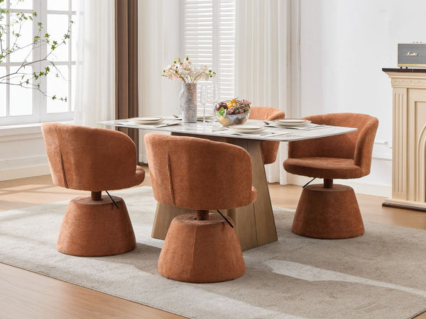 English Elm Adjustable Swivel Barstool Plush Chenille Bucket Seat Gas Lift for Kitchen or Vanity W1143P460576