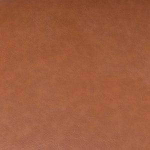English Elm Upholstered Wingback Dining Armchair with Button Tufting Nailhead Trim Steel Legs Brown PU Leather W1143P544318