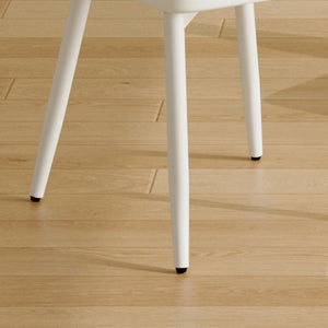 English Elm White Modern Dining Chair with Slim Metal Legs for Kitchen Living Room Restaurant Use W1151P154912