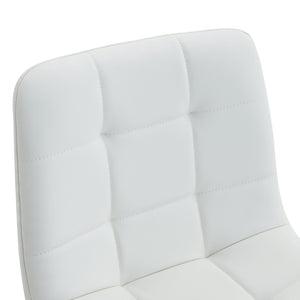 English Elm Modern Pu Leather Quilted Barstool Set of Two with Matte Black Legs for Home Bar W1151P242030