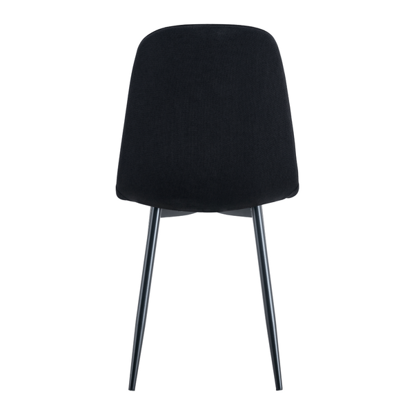 English Elm Luxury Linen Upholstered Dining Chair Set of 4 with Gold Metal Legs Modern Elegance W1151P262623