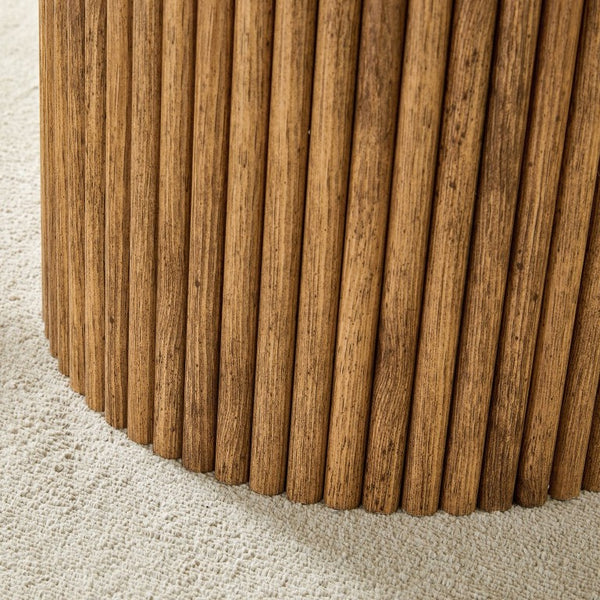 English Elm A Round MDF Coffee Table with Hidden Storage and Roman Column Base for Living Rooms W1151P268654