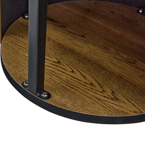 English Elm A Round MDF Coffee Table with Hidden Storage and Roman Column Base for Living Rooms W1151P268654