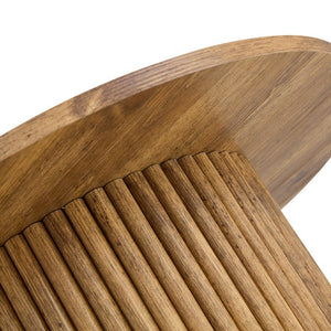 English Elm A Round MDF Coffee Table with Hidden Storage and Roman Column Base for Living Rooms W1151P268654