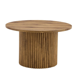 English Elm A Round MDF Coffee Table with Hidden Storage and Roman Column Base for Living Rooms W1151P268654