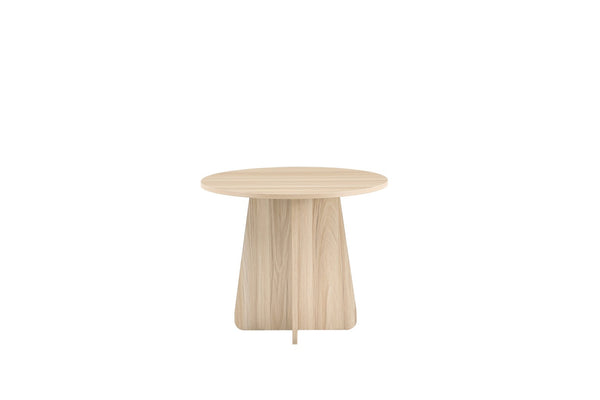 English Elm Retro-style Round Nesting Coffee Tables with Crisscross Base for Mid-century Living Rooms Natural Wood W1151P421942