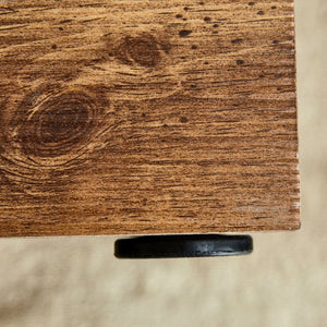 English Elm Natural-Style Wood Grain MDF Coffee Table Wabi-Sabi Low Profile Sofa Side Surface Single W1151P423230
